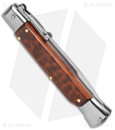 Bolster AKC 9" Automatic Italian Stiletto Snakewood (4" Satin Bayonet) 3 Bolster AKC 9" Automatic Italian Stiletto Snakewood (4" Satin Bayonet) - Image 3