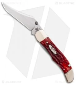 Case Kickstart Mid-Folding Hunter Assisted Knife Dark Red Jig Bone (61265AC CV)