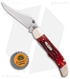 Case Kickstart Mid-Folding Hunter Assisted Knife Dark Red Jig Bone (61265AC CV) -SOG Store Assisted Opener Dark Red Bone Jig Mid Hunter Clip BHQ 86870 er bottlecap