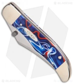 Case Kickstart Mid-Folding Hunter Assist Knife Patriotic Kirinite (101265AC SS) 6 Case Kickstart Mid-Folding Hunter Assist Knife Patriotic Kirinite (101265AC SS) -SOG Store Assisted Opener Smooth Patriotic Kirinite Mid Hunter Clip BHQ 86869 er spine