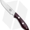 Bark River Adventurer II Fixed Blade Knife Burgandy Canvas Micarta (3.25" Elmax)