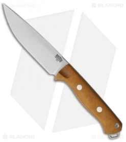 Bark River Bravo Vortex Rampless Fixed Blade Knife Natural Micarta (5.5" A-2)