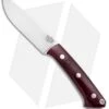 Bark River Fox River Fixed Blade Knife Burgundy Canvas Micarta (4" CPM-3V)