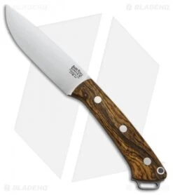 Bark River Fox River LT Fixed Blade Knife Bocote Wood (4.25" Satin)