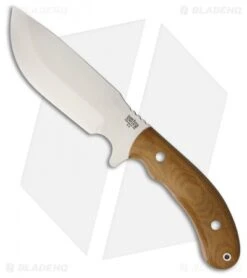 Bark River JBA LT Fixed Blade Knife Natural Canvas Micarta (6.25" Satin)