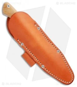 Bark River Knives Aurora Bushcraft Knife Natural Canvas Micarta (4.5" 3V Satin) -SOG Store Bark River Knives Aurora Bushcraft Canvas Micarta Satin BA06122MNC BHQ 102987 jr sheath