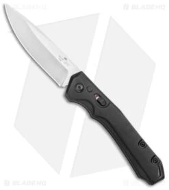 Bear OPS Bold Action Automatic Knife Black Aluminum (3.25" Satin) AC-1800-AIBK-S