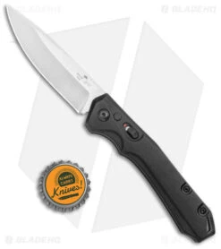 Bear OPS Bold Action Automatic Knife Black Aluminum (3.25" Satin) AC-1800-AIBK-S -SOG Store Bear OPS Auto Black DP Satin AC 1800 AIBK S BHQ 141212 jr bottlecap
