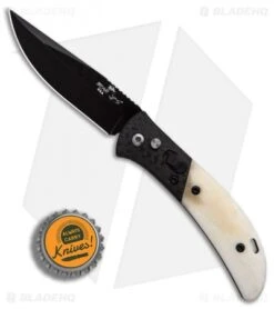 Bear OPS Bold Action IX Automatic Knife Smooth White Bone/CF (2.8" Black) -SOG Store Bear OPS Bold Action IX Smooth White Bone CF Black BHQ 90654 er bottlecap