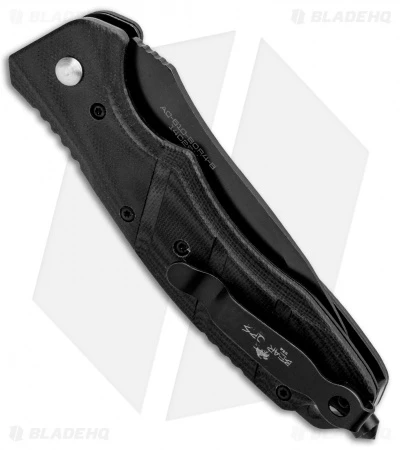 Bear OPS Bold Action V Tanto Automatic Rescue Knife Black G-10 (3.75" Black) 3 Bear OPS Bold Action V Tanto Automatic Rescue Knife Black G-10 (3.75" Black) - Image 3
