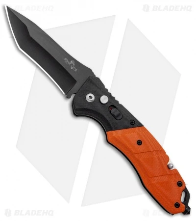 Bear OPS Bold Action V Tanto Automatic Rescue Knife Blk/Orng G-10 (3.25" Black) 1 Bear OPS Bold Action V Tanto Automatic Rescue Knife Blk/Orng G-10 (3.25" Black)