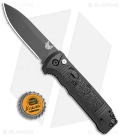 Benchmade 4400BK Casbah Automatic Knife Black Grivory (3.4" Black) -SOG Store Benchmade 4400 Casbah Black Grivory Black 4400BK BHQ 51630 jr bottlecap 2