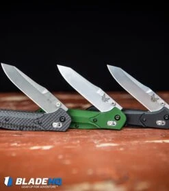 Benchmade 940 Osborne AXIS Lock Knife Green (3.4" Satin) -SOG Store Benchmade 940 2 Osborne AXIS Lock Knife Black G 10 Satin 940 2 BHQ 36208 kp red wood web