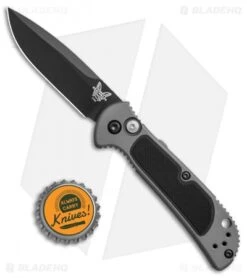 Benchmade 9750BK Mini Coalition Automatic Knife Gray Al/Black G-10 (2.9" Black) -SOG Store Benchmade 9750BK Mini Coalition gray al black G10 black BHQ 75519 jr bottlecap