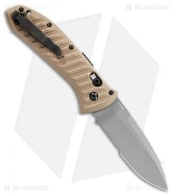 Benchmade Auto Presidio II Auto Knife Bronze Al. (3.7" Gray Serr) 5700SGY-1 -SOG Store Benchmade Auto Presidio II Auto Knife Bronze Al. 3.7 Gray Serr 5700SGY 1 BHQ 118573 LS Back