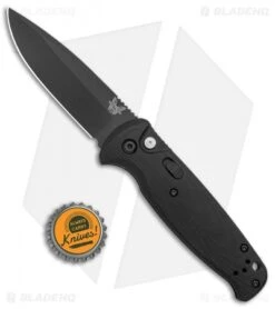 Benchmade CLA Drop Point Automatic Knife Black G-10 (3.4" Black) 4300BK -SOG Store Benchmade CLA DP Auto black G 10 Black 4300BK BHQ 27082 jr bottlecap