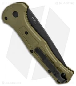 Benchmade Claymore Auto Knife OD Green Grivory (3.6" Black Serr) 9070SBK-1 6 Benchmade Claymore Auto Knife OD Green Grivory (3.6" Black Serr) 9070SBK-1 -SOG Store Benchmade Claymore Auto Ranger Green Grivory Black Serr 9070SBK 1 BHQ 118571 jr side