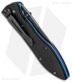 Benchmade Gold Class Sentinal LLK Liner Lock Knife (3.75" Damascus) 875-101 -SOG Store Benchmade Gold Class Sentinal LLK LL Damascus 875 101 BHQ 7730 jr side