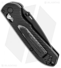 Benchmade Mini Freek AXIS Lock Knife Black/Gray (3" Black Serr) 565SBK -SOG Store Benchmade Mini Freek AXIS Lock Black Gray Black Serr 565SBK BHQ 78913 jr side