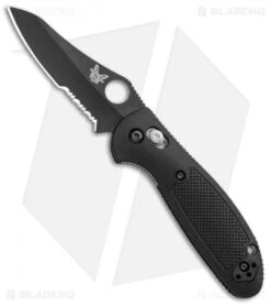 Benchmade Mini Griptilian AXIS Lock Knife Black (2.91" Black Serr) 555SBKHG