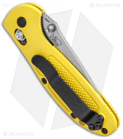 Benchmade Mini Griptilian Knife Yellow (2.91" Satin) 556-YEL-S30V 3 Benchmade Mini Griptilian Knife Yellow (2.91" Satin) 556-YEL-S30V - Image 3