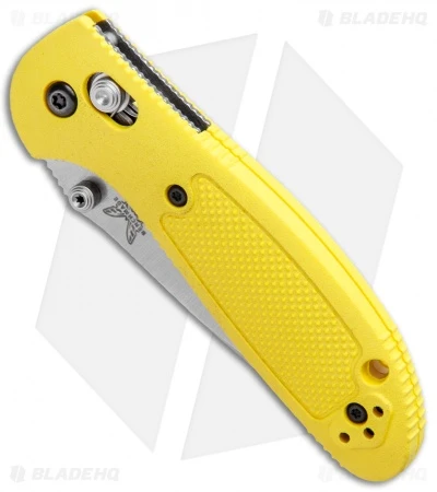 Benchmade Mini Griptilian Knife Yellow (2.91" Satin) 556-YEL-S30V 2 Benchmade Mini Griptilian Knife Yellow (2.91" Satin) 556-YEL-S30V - Image 2
