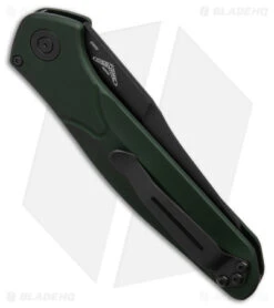 Benchmade Osborne 9400 Automatic Knife Green Aluminum (3.4" Black) -SOG Store Benchmade Osborne 9400 AK Green Aluminum 3in Black BHQ 113245 td side