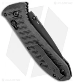 Benchmade Presidio II AXIS Lock Knife Black CF-Elite (3.72" Black Serr) 570SBK-1 -SOG Store Benchmade Preidio II AXIS Lock Black CF Elite Black Serr 570SBK 1 BHQ 104899 jr side