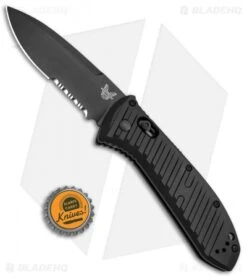 Benchmade 5700SBK Auto Presidio II Automatic Knife (3.7" Black Serr) -SOG Store Benchmade Presidio II AXIS Black Serr Auto 5700SBK BHQ 51642 jr bottlecap 2