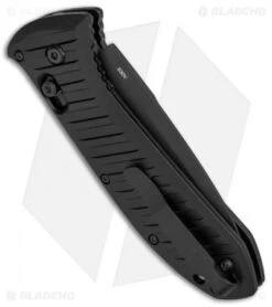 Benchmade 5700SBK Auto Presidio II Automatic Knife (3.7" Black Serr) -SOG Store Benchmade Presidio II AXIS Black Serr Auto 5700SBK BHQ 51642 jr side