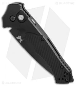 Benchmade Rukus II Automatic Knife (3.4" Black Serr) 9600SBK -SOG Store Benchmade Rukus 2 black serr BHQ 74379 er spine