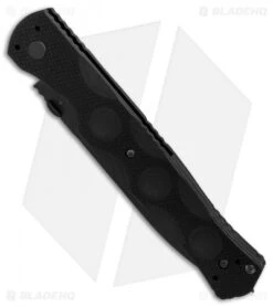 Benchmade SOCP Liner Lock Knife Black G-10 (4.47" Black Serr) 390SBK 6 Benchmade SOCP Liner Lock Knife Black G-10 (4.47" Black Serr) 390SBK -SOG Store Benchmade SOCP Black G10 Black Serr BHQ 87889 er spine