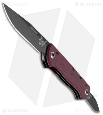 Benchmade Weekender Slip Joint Knife Burgundy Micarta (3" SW Black DLC) 317BK-2 1 Benchmade Weekender Slip Joint Knife Burgundy Micarta (3" SW Black DLC) 317BK-2