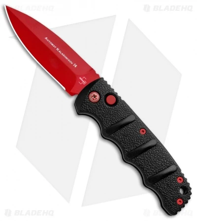 Boker Black Widow Kalashnikov Dagger Automatic Knife (3.25" Red D2) 1 Boker Black Widow Kalashnikov Dagger Automatic Knife (3.25" Red D2)