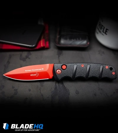 Boker Black Widow Kalashnikov Dagger Automatic Knife (3.25" Red D2) 6 Boker Black Widow Kalashnikov Dagger Automatic Knife (3.25" Red D2) - Image 6