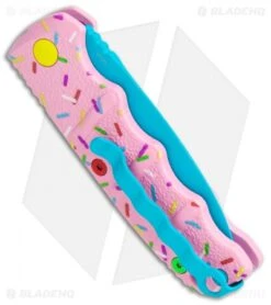 Boker Mini Dessert Warrior Kalashnikov Dagger Automatic Knife (2.5" Blue) Donut -SOG Store Boker Desert Warrior Mini Kalashnikov Dagger Auto Blue Donut BHQ 113886 jr side