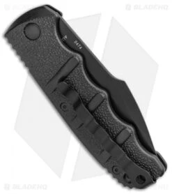 Boker Kalashnikov Harpoon Automatic Knife Black (3.25" Black D2) -SOG Store Boker Kalashnikov Harpoon Auto Black Black KALS53NSOI BHQ 95957 jr side