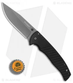 Boker Magnum Black Flash Spring Assisted Knife Black G-10 (3.7" Gray) -SOG Store Boker Magnum Black Flash BHQ 80850 er bottlecap