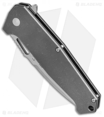 Boker Plus Burke Hitman Frame Lock Knife Titanium (3.625" Satin) 01BO775 2 Boker Plus Burke Hitman Frame Lock Knife Titanium (3.625" Satin) 01BO775 - Image 2