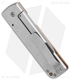 Boker Plus Panchenko Lancer 42 Frame Lock Knife Zebrawood (2.75" SW) 01BO466 -SOG Store Boker Plus Panchenko Lancer 42 FL Zebra Wood SW 01BO466 BHQ 108435 jr side