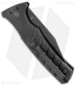 Boker Plus Strike Bowie Automatic Knife Black (3.25" Black ) 6 Boker Plus Strike Bowie Automatic Knife Black (3.25" Black ) -SOG Store Boker Plus Strike Bowie Auto Black Black BHQ 125300 jr side