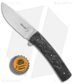 Boker Plus Zinker FR Flipper Knife Marbled Carbon Fiber (2.8" Satin) 01BO746 -SOG Store Boker Plus Zinker FR marbled cf satin BHQ 68828 er bottlecap