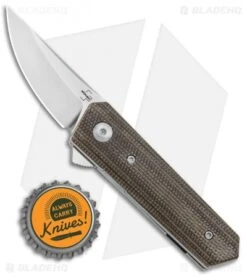 Boker Stubby Kwaiken Exclusive Flipper Knife Green Micarta (2" Satin) 7 Boker Stubby Kwaiken Exclusive Flipper Knife Green Micarta (2" Satin) -SOG Store Boker Stubby Kwaiken Flipper Green Canvas Micarta Satin 01BO227SOI BHQ 107930 jr bottlecap