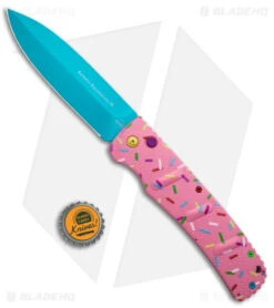 Boker XXL Kalashnikov Exclusive Dessert Warrior Automatic Knife (4.75" Blue) -SOG Store Boker XXL Kalashnikov Auto Dessert Warrior BHQ Exclusive Pink Blue BHQ 126276 jr bottlecap