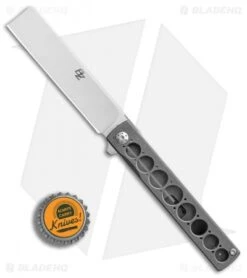 Brad Zinker Custom CZ Razor Frame Lock Knife Titanium (3.3" Mirror) -SOG Store Brad Zinker Custom CZ Razor Ti BHQ 85995 er bottlecap