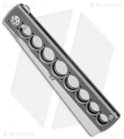 Brad Zinker Custom CZ Razor Frame Lock Knife Titanium (3.3" Mirror) -SOG Store Brad Zinker Custom CZ Razor Ti BHQ 85995 er spine