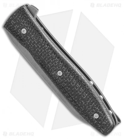 Brad Zinker Custom Liner Lock Knife Lightning Strike Carbon Fiber (3.6" SW) 2 Brad Zinker Custom Liner Lock Knife Lightning Strike Carbon Fiber (3.6" SW) - Image 2