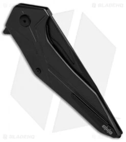 Brous Blades Tyrant Liner Lock Flipper Knife Black (4" Black) 6 Brous Blades Tyrant Liner Lock Flipper Knife Black (4" Black) -SOG Store Brous Tyrant LL Flipper Black Black BHQ 50560 jr side