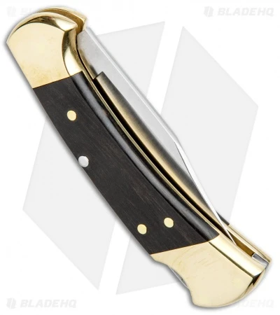 Buck Knives Buck 112 Ranger Automatic Lockback Knife Ebony (3" Satin) 0112BRSA 3 Buck Knives Buck 112 Ranger Automatic Lockback Knife Ebony (3" Satin) 0112BRSA - Image 3