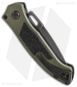 Buck Knives Buck Impact Automatic Knife OD Green (3.125" Black SW) 0898GRS 6 Buck Knives Buck Impact Automatic Knife OD Green (3.125" Black SW) 0898GRS -SOG Store Buck Impact Automatic OD Green black sw 0898GRS BHQ 51277 er side